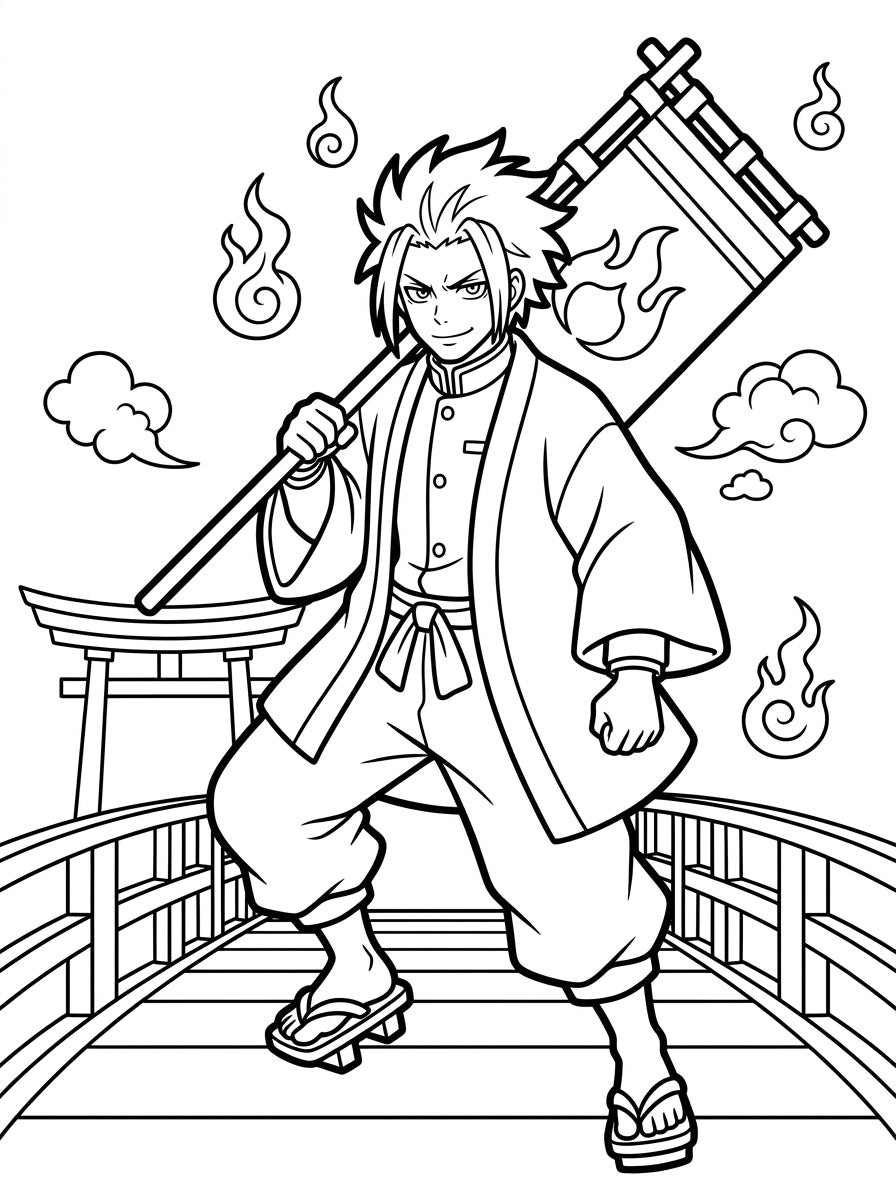 Anime Coloring Book | 88 Printable Coloring Pages | Digital PDF Download | Manga Coloring Book | Instant Download | Kids & Adults