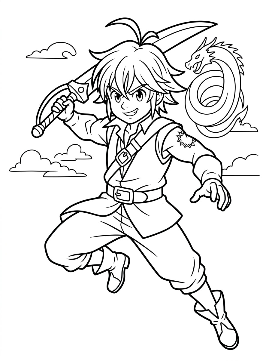 Anime Coloring Book | 88 Printable Coloring Pages | Digital PDF Download | Manga Coloring Book | Instant Download | Kids & Adults