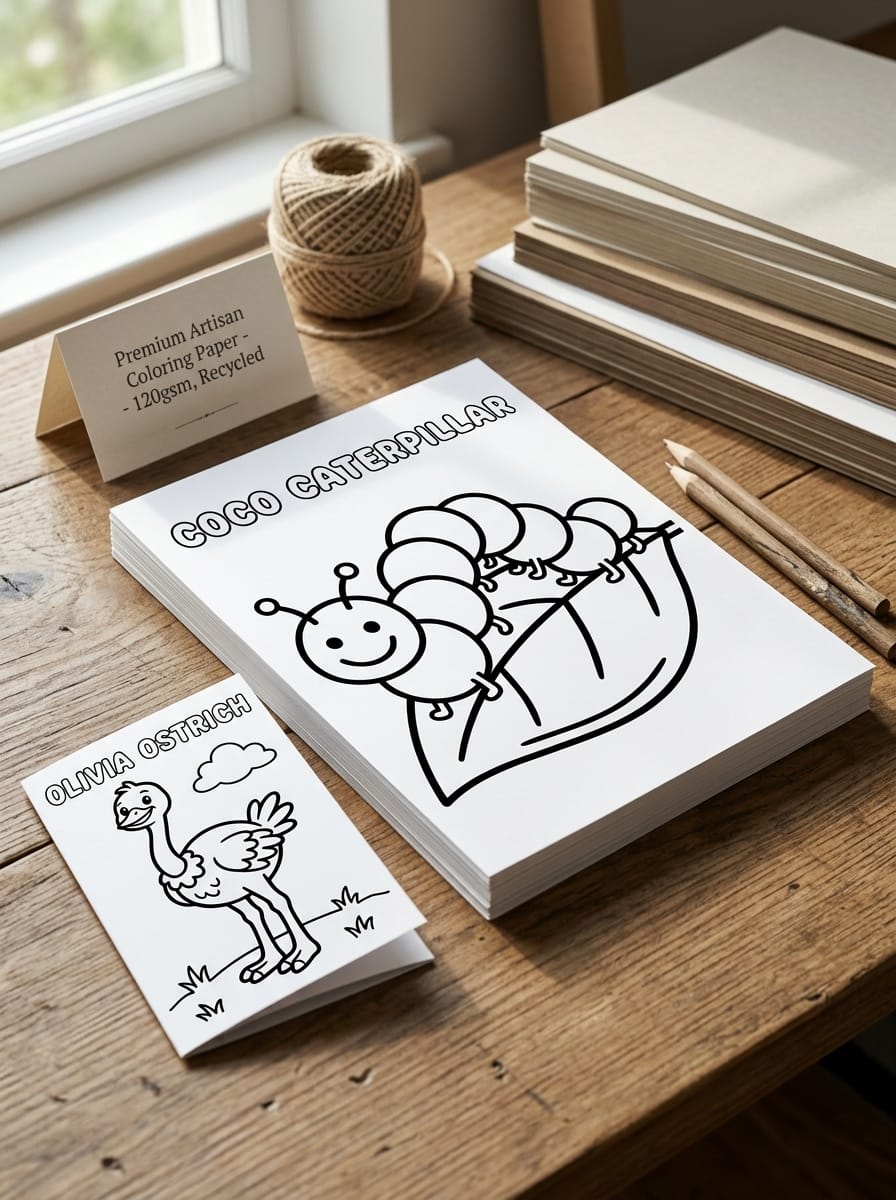 My First Cute Animal Coloring Book | 72 Printable Coloring Pages for Kids Ages 2-6 | Digital Download PDF