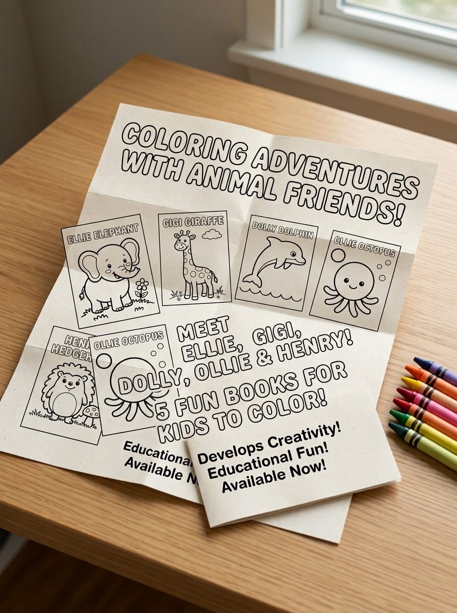My First Cute Animal Coloring Book | 72 Printable Coloring Pages for Kids Ages 2-6 | Digital Download PDF